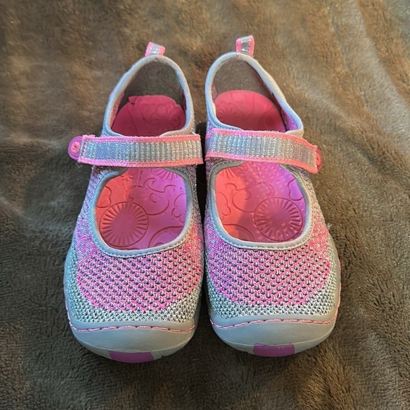 JAMBU KD Sora Pink/ Silver Mary Jane Outdoor/ Water Shoe Sz 5 Big Kid - Picture 2 of 12